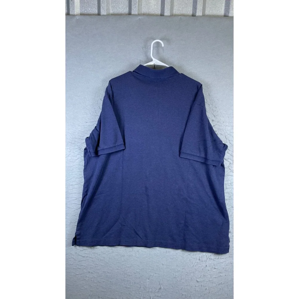 Polo Ralph Lauren Polo Shirt Mens 2XLT Blue Excellent Short Sleeve Heather Pony